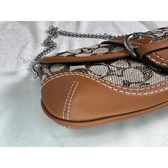 Coach Soho Bag 25 In Crystal Signature Jacquard CBJ65 NEW - Picture 6 of 11